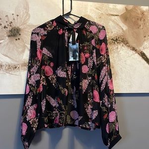 Giambattista Valle beautiful sheer blouse